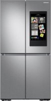 Samsung - 29 cu. ft. Smart 4-Door Flex refrigerator with Family Hub and Beverage Center - Stainless steel - Front_Zoom