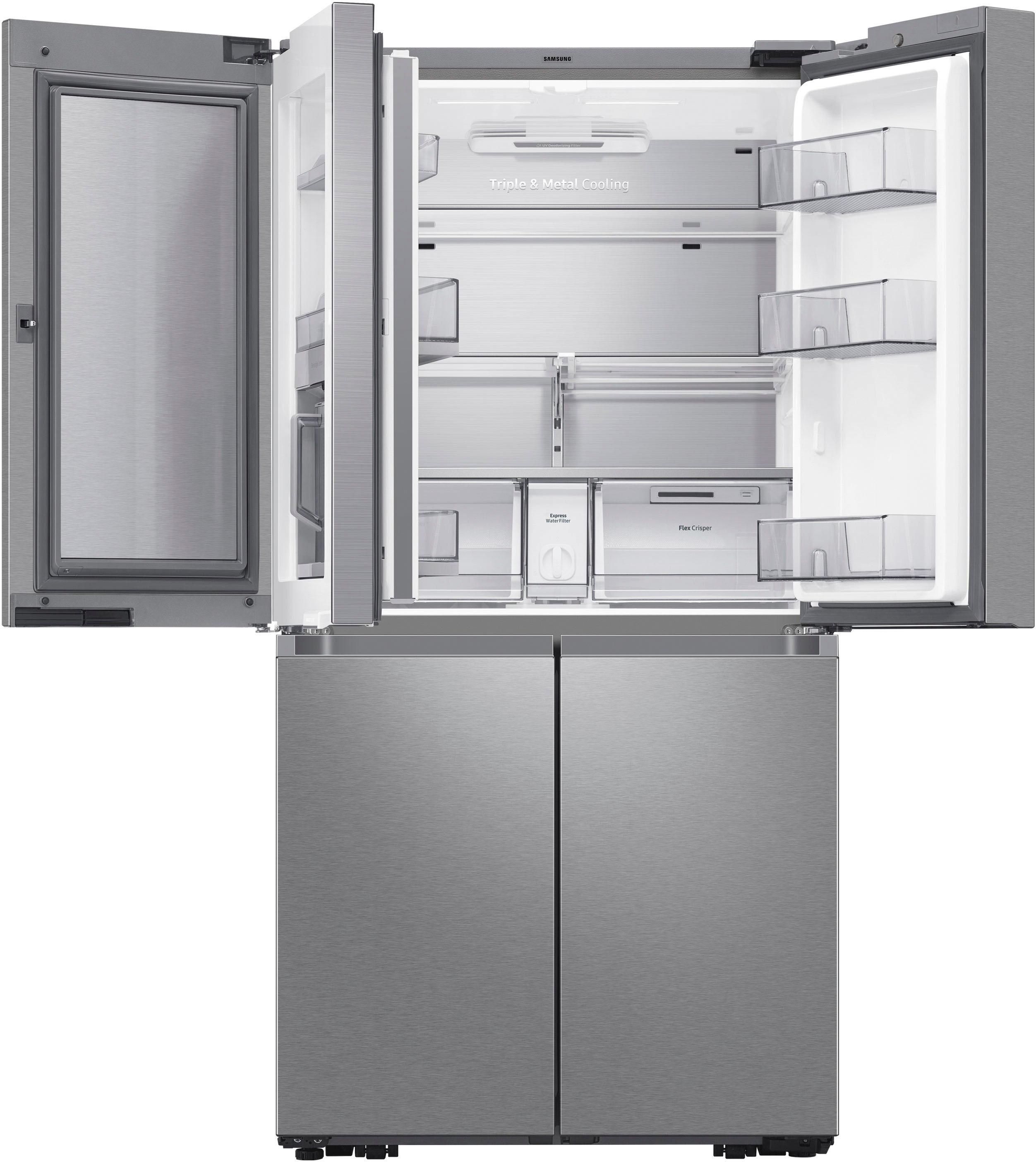 Samsung BESPOKE RF29A9675MT 36 Inch 4-Door Flex™ Smart Refrigerator with 29  cuft