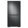 Samsung - 29 cu. ft. 4-Door Flex French Door Smart Refrigerator with Dual Ice Maker - Black Stainless Steel