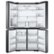 Alt View Zoom 12. Samsung - 29 cu. ft. 4-Door Flex French Door Smart Refrigerator with Dual Ice Maker - Black Stainless Steel.