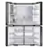 Alt View 12. Samsung - 23 cu. ft. 4-Door Flex French Door Counter Depth Smart Refrigerator with Beverage Center - Fingerprint Resistant Black Stainless Steel.