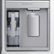 Alt View Zoom 14. Samsung - 23 cu. ft. 4-Door Flex French Door Counter Depth Refrigerator with WiFi, Beverage Center and Dual Ice Maker - Black stainless steel.