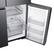Alt View 18. Samsung - 23 cu. ft. 4-Door Flex French Door Counter Depth Smart Refrigerator with Beverage Center - Fingerprint Resistant Black Stainless Steel.