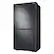 Alt View 21. Samsung - 23 cu. ft. 4-Door Flex French Door Counter Depth Smart Refrigerator with Beverage Center - Fingerprint Resistant Black Stainless Steel.