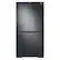 Front. Samsung - 29 cu. ft. 4-Door Flex French Door Smart Refrigerator with Beverage Center - Black Stainless Steel.