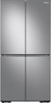Front. Samsung - 29 cu. ft. 4-Door Flex French Door Smart Refrigerator with Beverage Center - Stainless Steel.