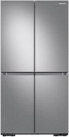 Samsung - 29 cu. ft. Flex French Door Smart Refrigerator with Dual Ice Maker - Stainless Steel - Front_Zoom