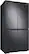 Alt View 11. Samsung - 23 cu. ft. 4-Door Flex French Door Counter Depth Smart Refrigerator with Dual Ice Maker - Black Stainless Steel.