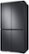 Alt View Zoom 20. Samsung - 23 cu. ft. 4-Door Flex French Door Counter-Depth Refrigerator with WiFi, AutoFill Water Pitcher & Dual Ice Maker - Black stainless steel.