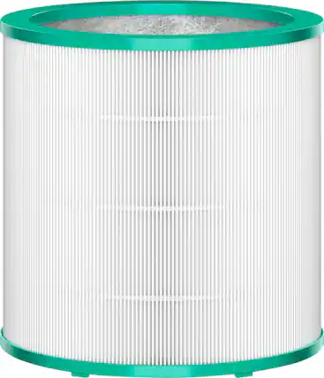 Front. Dyson - Genuine Air Purifier Replacement Filter (TP01, TP02, BP01) 360° Glass HEPA Filter - Green/White.