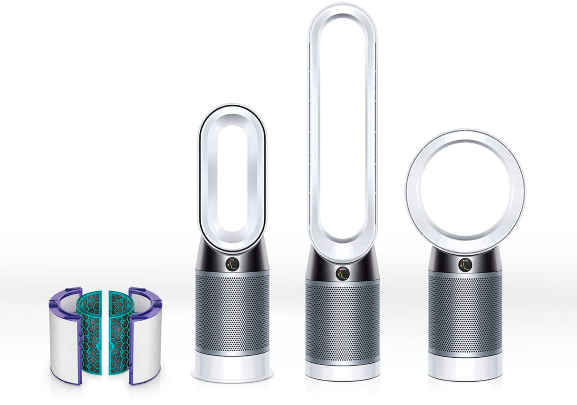 Alt View 12. Dyson - Dyson Genuine Air Purifier Replacement Filter (HP04, TP04, DP04,) 360° Glass HEPA and Activated Carbon Filter - Purple/White.