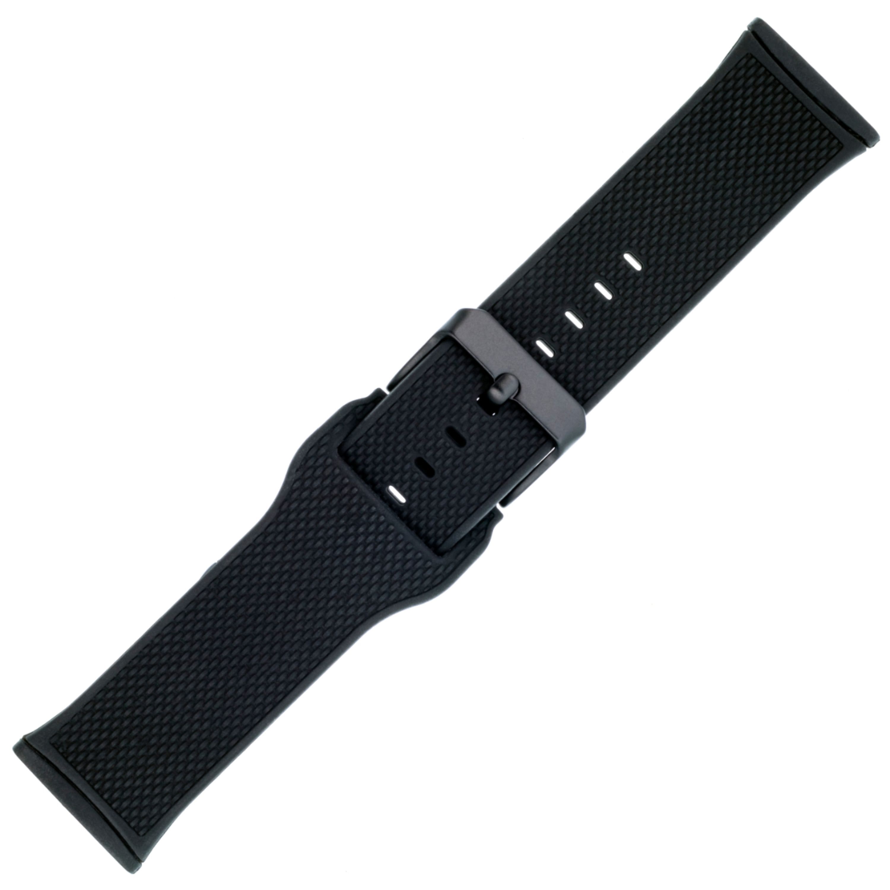 Alt View 15. WITHit - Band Kit for Fitbit Versa 3 and Fitbit Sense (3-Pack) - Black Mesh/Bluestone Sport & Black Woven Silicone.