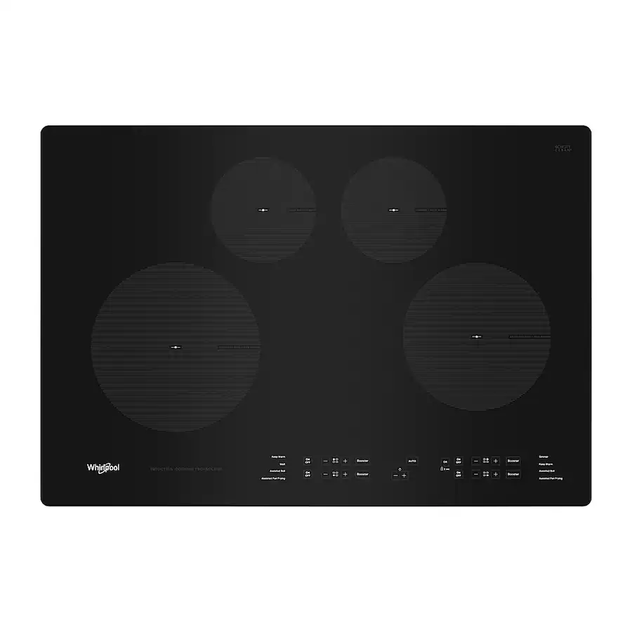 Whirlpool 30 in. Wide 4 element Built In Electric Induction Cooktop ...