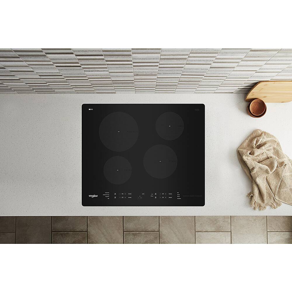 Alt View 17. Whirlpool - 24" Built-In Electric Induction Cooktop with 4 Elements with Small Space - Black.