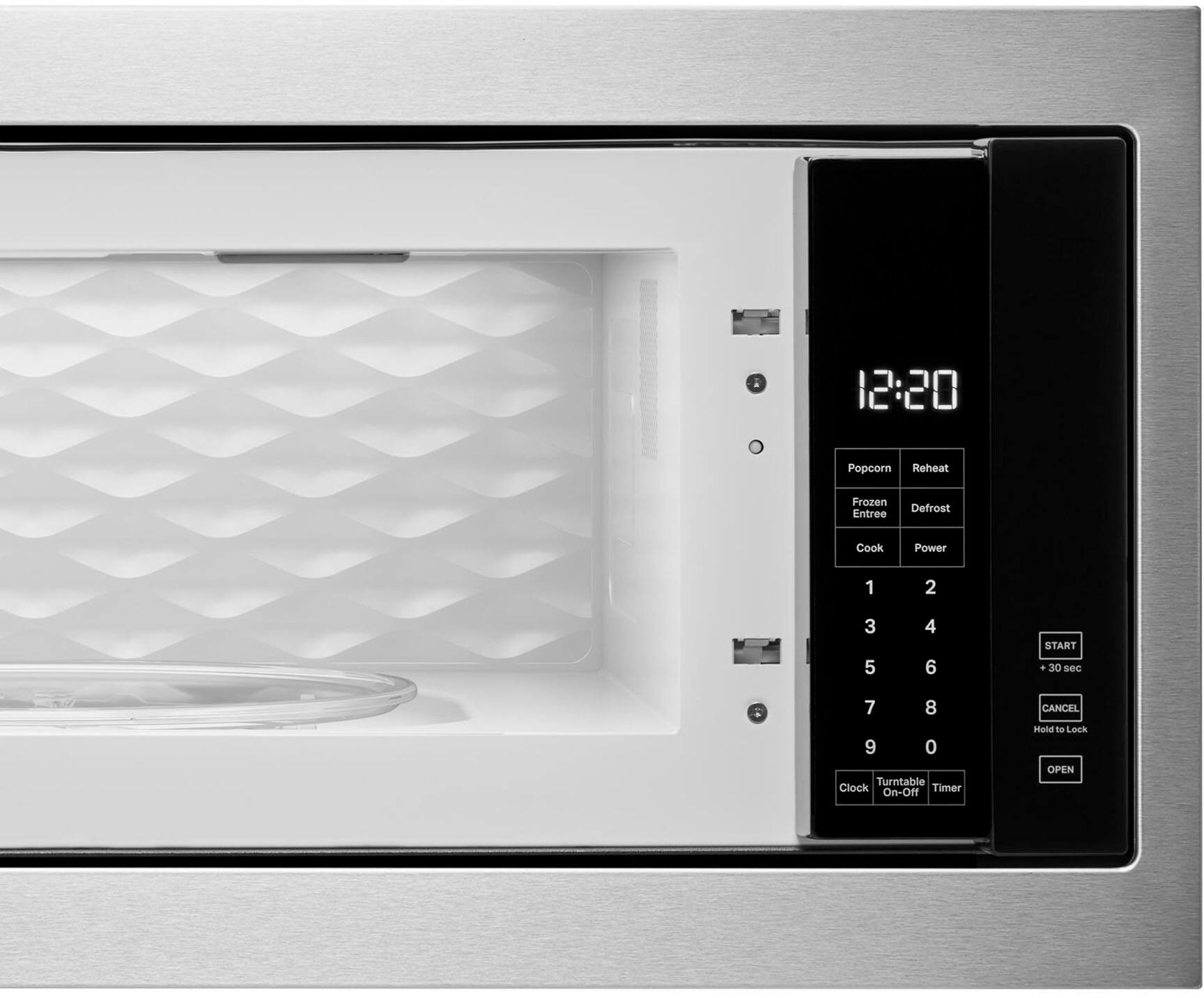 Alt View 11. Whirlpool - 1.1 Cu. Ft. Built-In Microwave with Slim Trim Kit - Stainless Steel.