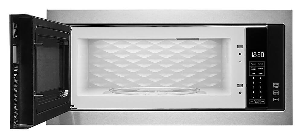 Alt View 12. Whirlpool - 1.1 Cu. Ft. Built-In Microwave with Slim Trim Kit - Stainless Steel.