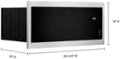 Alt View Zoom 1. Whirlpool - 1.1 Cu. Ft. Built-In Microwave with Slim Trim Kit - Stainless Steel.
