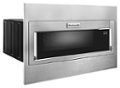 Angle Zoom. KitchenAid - 1.1 Cu. Ft. Built-In Low Profile Microwave with Standard Trim Kit - Stainless Steel.