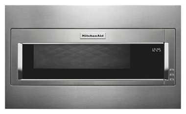 KitchenAid - 1.1 Cu. Ft. Built-In Low Profile Microwave with Standard Trim Kit - Stainless steel - Front_Zoom