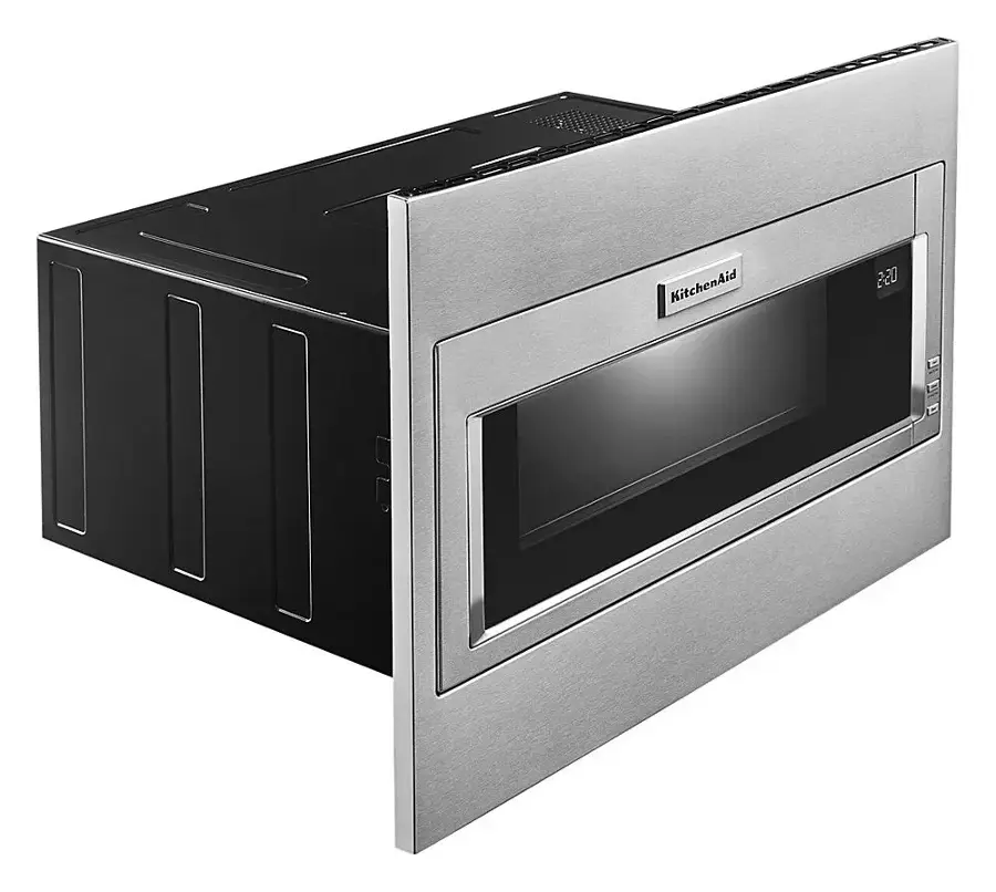 Alt View 11. KitchenAid - 1.1 Cu. Ft. Built-In Low Profile Microwave with Standard Trim Kit - Stainless Steel.