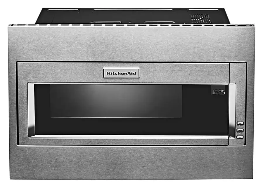 Alt View 12. KitchenAid - 1.1 Cu. Ft. Built-In Low Profile Microwave with Standard Trim Kit - Stainless Steel.