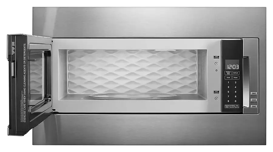 Alt View 14. KitchenAid - 1.1 Cu. Ft. Built-In Low Profile Microwave with Standard Trim Kit - Stainless Steel.