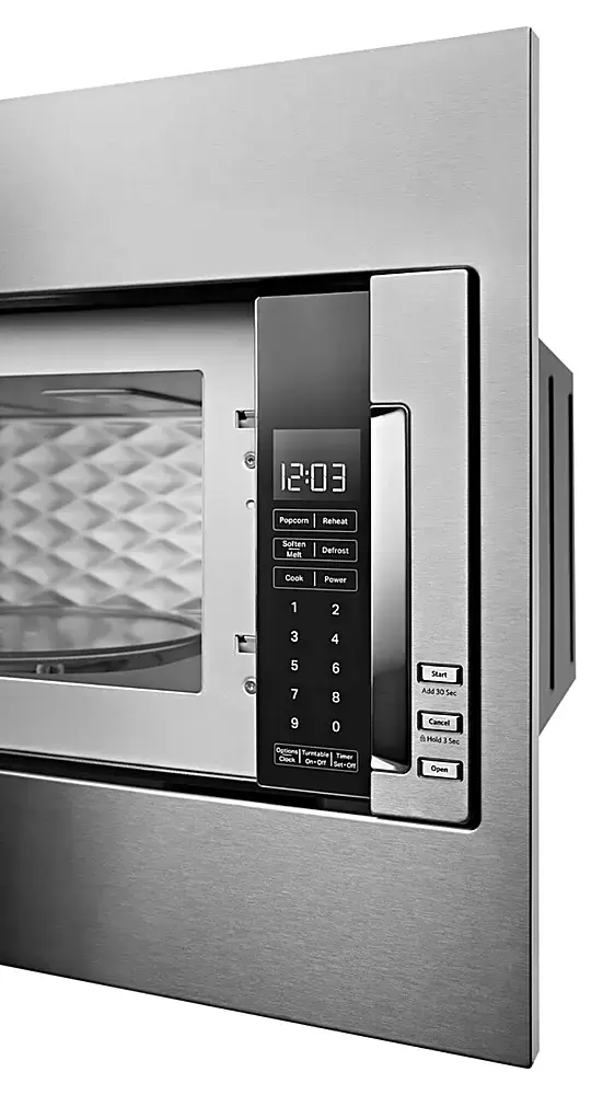 Alt View 17. KitchenAid - 1.1 Cu. Ft. Built-In Low Profile Microwave with Standard Trim Kit - Stainless Steel.