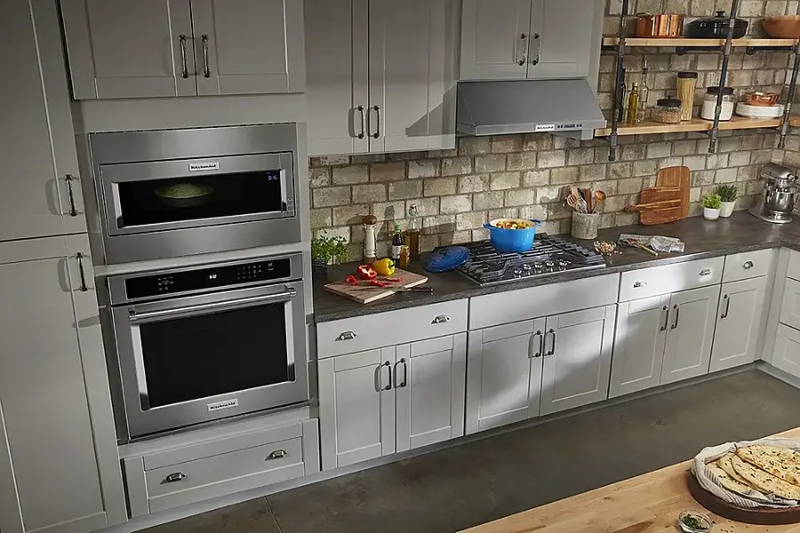 Alt View 27. KitchenAid - 1.1 Cu. Ft. Built-In Low Profile Microwave with Standard Trim Kit - Stainless Steel.