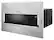 Left. KitchenAid - 1.1 Cu. Ft. Built-In Low Profile Microwave with Standard Trim Kit - Stainless Steel.