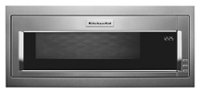 KitchenAid - 1.1 Cu. Ft. Built-In Low Profile Microwave with Slim Trim Kit - Stainless Steel - Front_Zoom