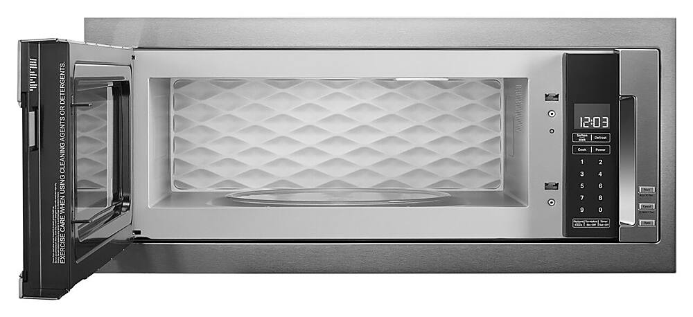 Alt View 13. KitchenAid - 1.1 Cu. Ft. Built-In Low Profile Microwave with Slim Trim Kit - Stainless Steel.