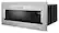 Left. KitchenAid - 1.1 Cu. Ft. Built-In Low Profile Microwave with Slim Trim Kit - Stainless Steel.