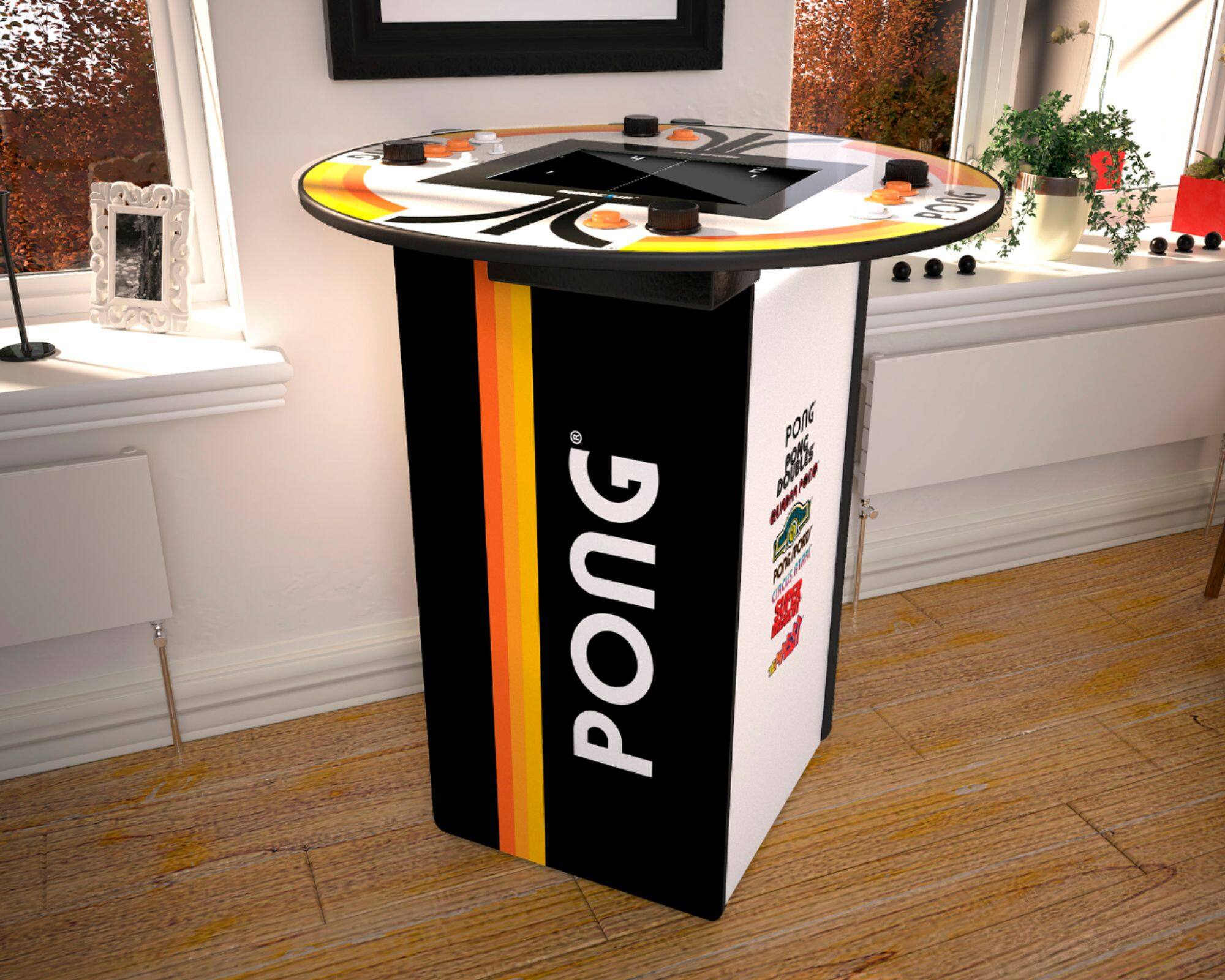 Alt View 16. Arcade1Up - Pong Pub Table 4-player - Multi.