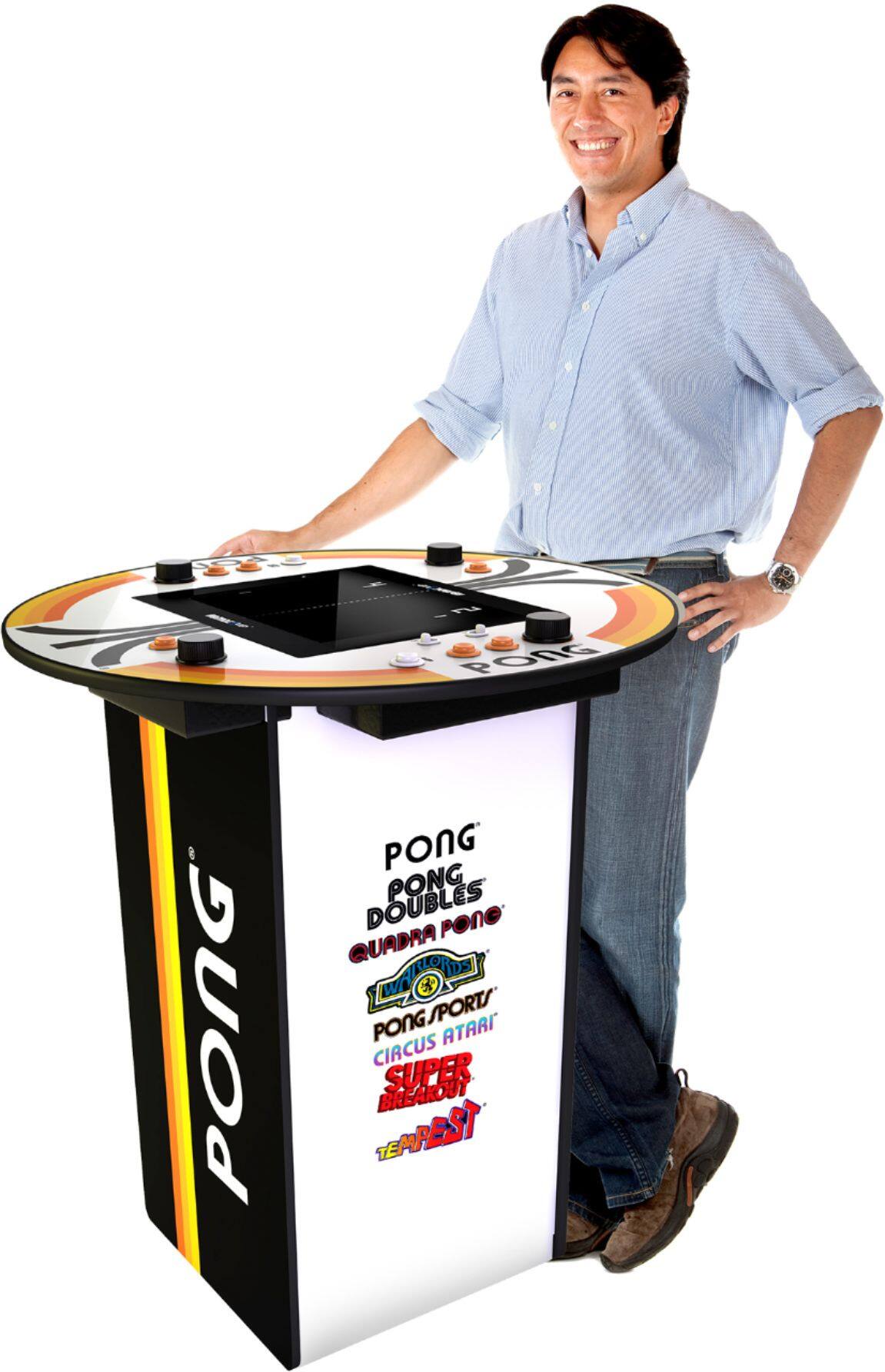 Alt View 17. Arcade1Up - Pong Pub Table 4-player - Multi.