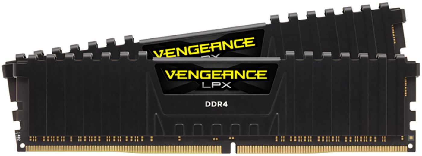 CORSAIR - VENGEANCE LPX CMK32GX4M2E3200C16 32GB (2PK X 16GB) 3200MHz DDR4 C16 DIMM Desktop Memory - Black