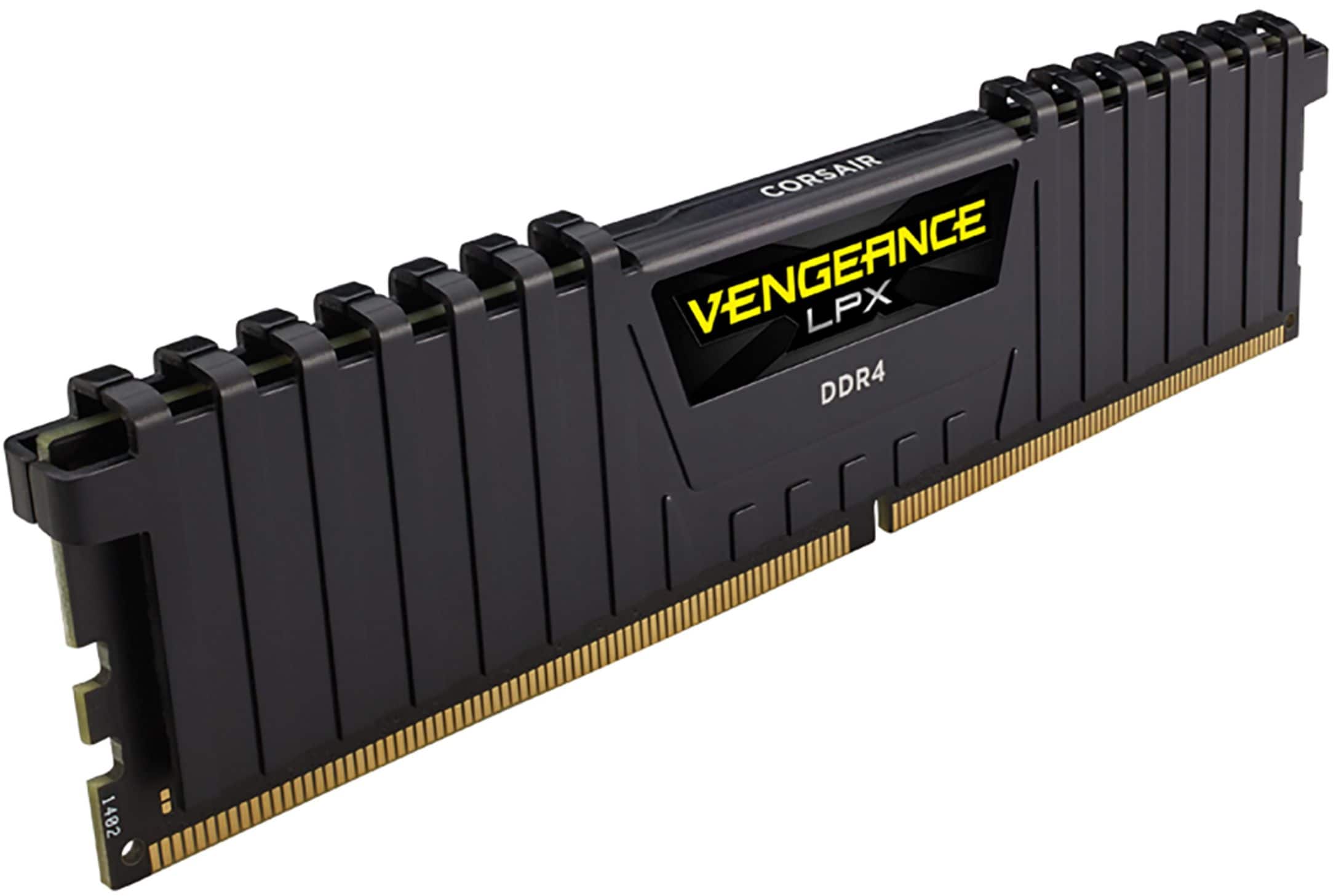 Alt View 11. CORSAIR - VENGEANCE LPX 32GB (2x16GB) DDR4 3200MHz C16 UDIMM Desktop Memory - Black.