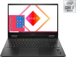 HP OMEN - 15.6" Gaming Laptop - Intel Core i7 - 16GB Memory - NVIDIA GeForce RTX 3070 - 512GB SSD - Shadow Black - Front_Zoom