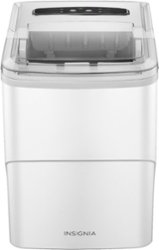 Insignia™ - 26 Lb. Portable Icemaker with Auto Shut-Off - White - Front_Zoom