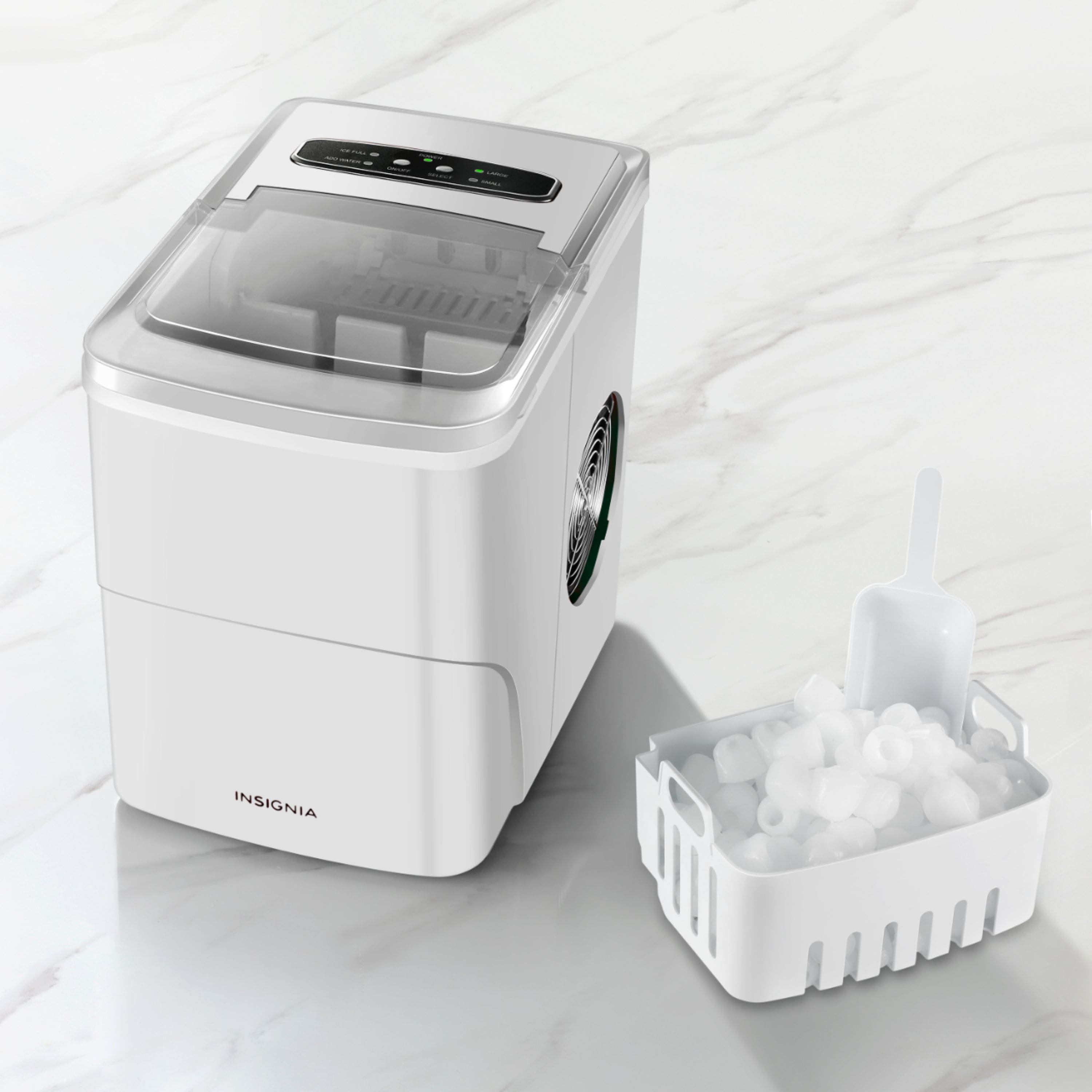 Alt View 12. Insignia™ - Portable Ice Maker with Auto Shut-Off - White.