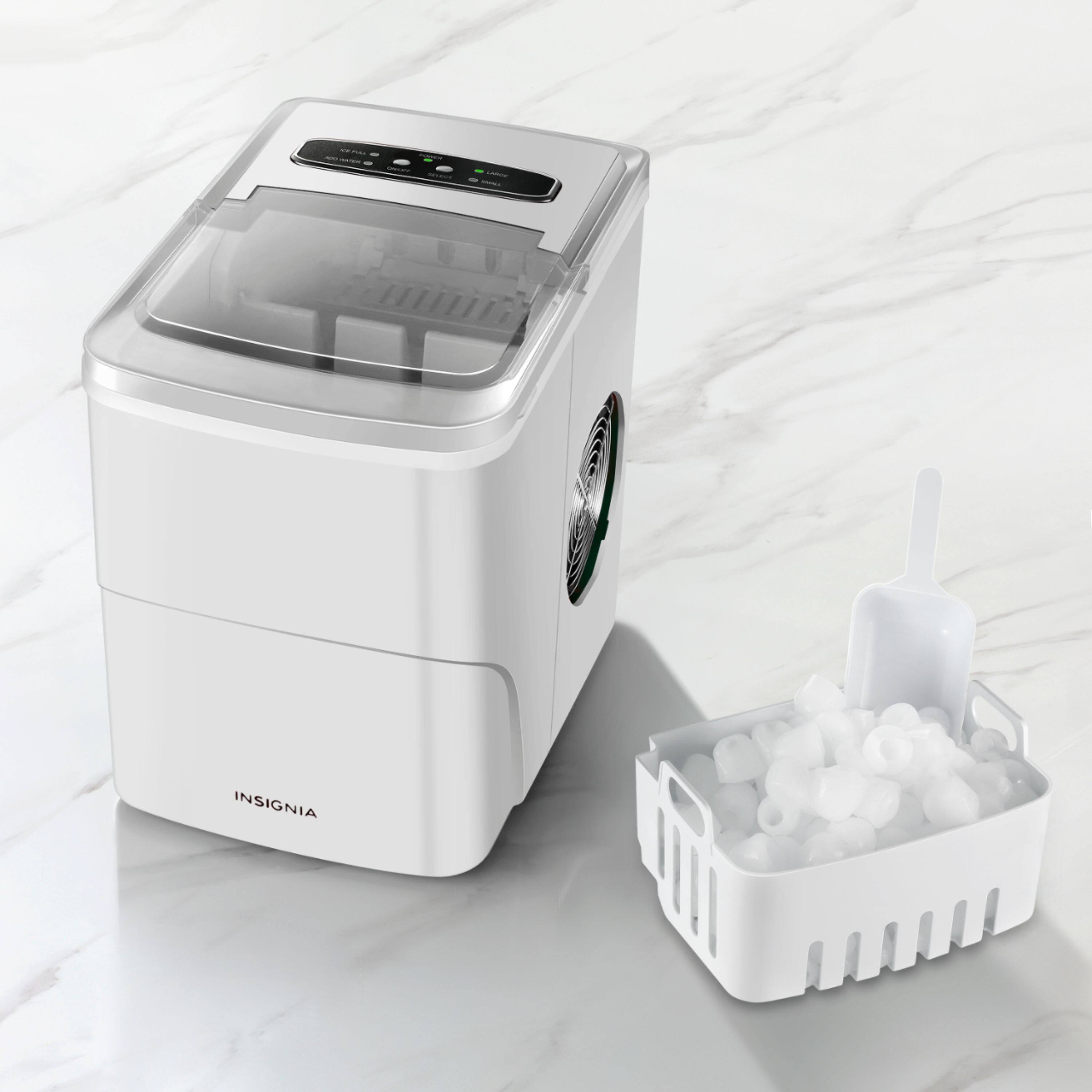 Alt View 12. Insignia™ - Portable Ice Maker with Auto Shut-Off - White.