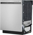 Angle Zoom. LG - 24" Front-Control Built-In Dishwasher with Stainless Steel Tub, QuadWash, 50 dBa - Stainless steel.