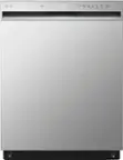 Front. LG - 24" Front Control Built-In Stainless Steel Tub Dishwasher with QuadWash and 50 dba - Stainless steel.