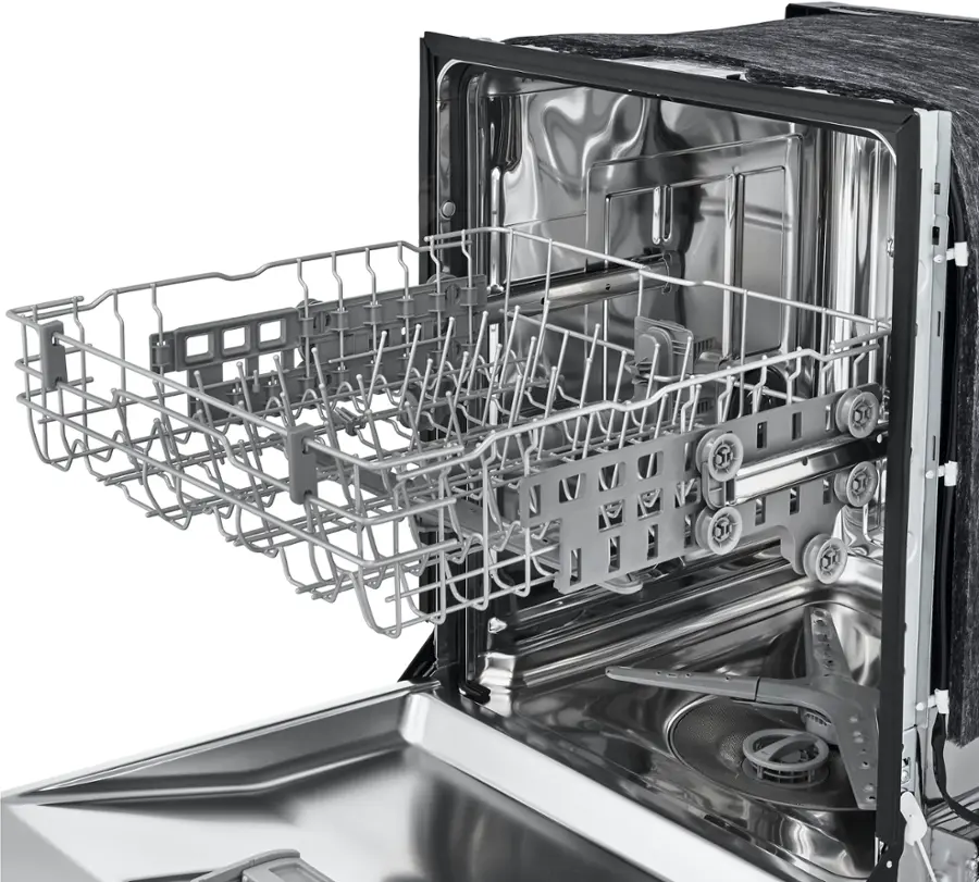 Alt View 20. LG - 24" Front Control Built-In Stainless Steel Tub Dishwasher with QuadWash and 50 dba - Stainless steel.