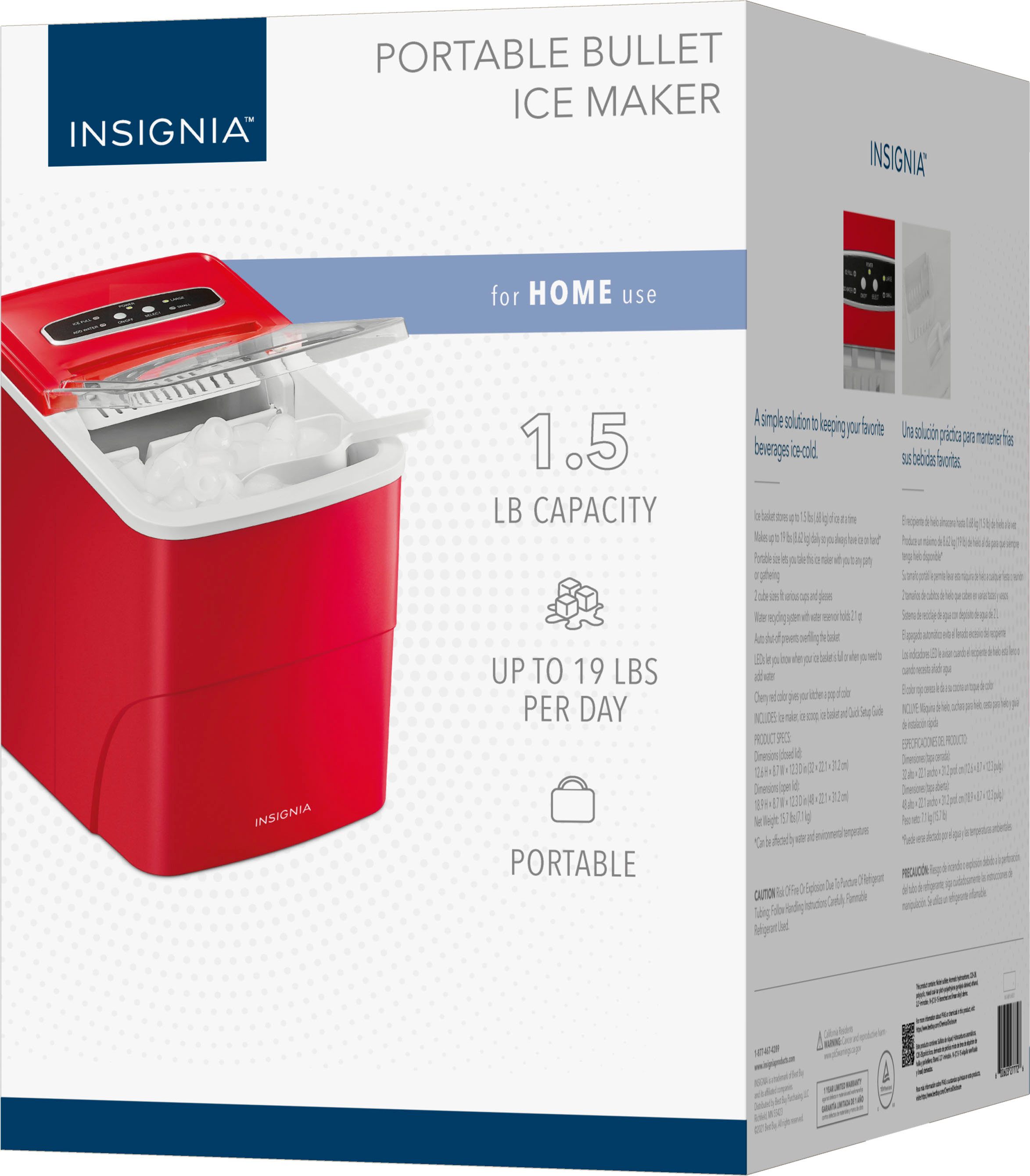 26-Lb. Portable Ice Maker NS-IMP26SS7 - Best Buy