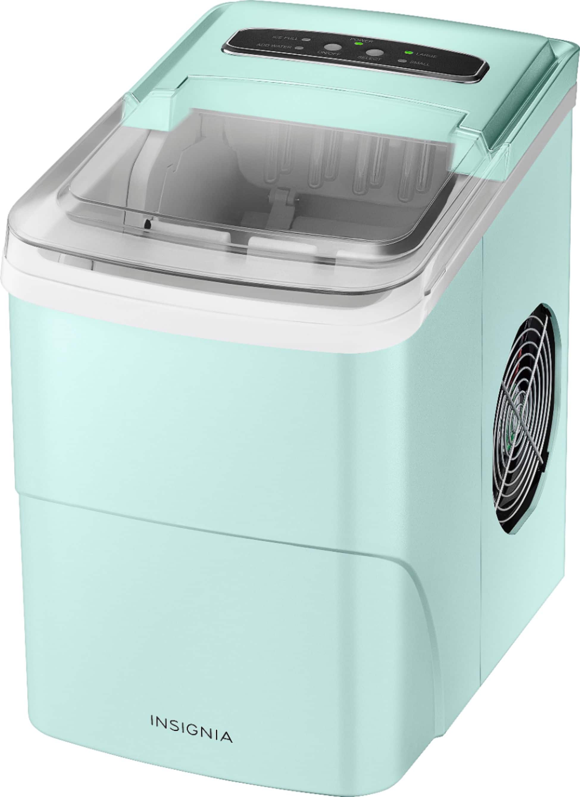Angle. Insignia™ - Portable Ice Maker with Auto Shut-Off - Mint.