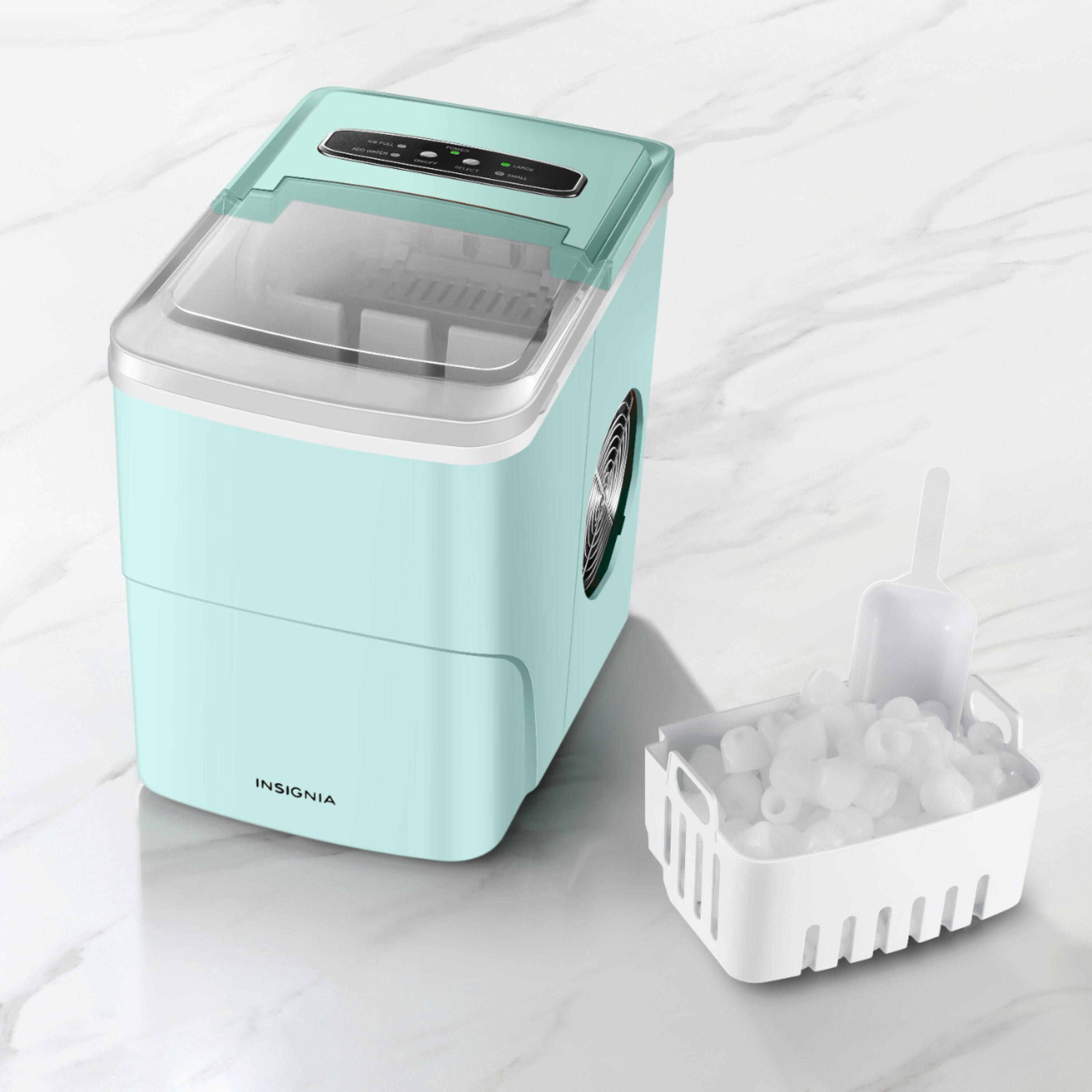 Alt View 12. Insignia™ - Portable Ice Maker with Auto Shut-Off - Mint.