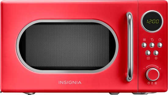 Alt View Zoom 11. Insignia™ - 0.7 Cu. Ft. Retro Compact Microwave - Red.