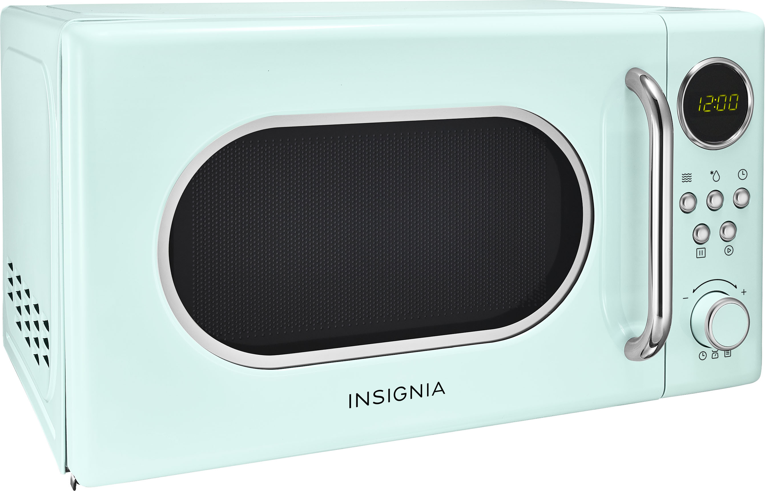 Insignia - 0.7 Cu. ft. Compact Microwave - Mint Green