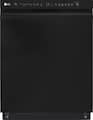 LG - 24" Front Control Built-In Stainless Steel Tub Dishwasher with 3rd Rack, QuadWash, and 48dba - Black