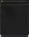 Front Zoom. LG - 24" Front-Control Built-In Dishwasher with Stainless Steel Tub, QuadWash, 48 dBa - Black.